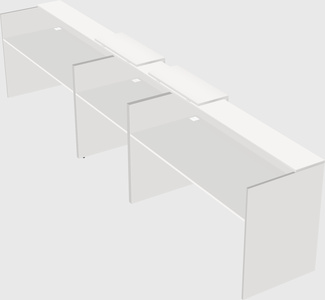 Long reception desk