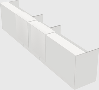 Long reception desk