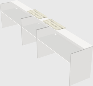 Long reception desk
