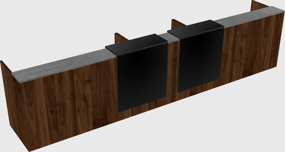 Long reception desk
