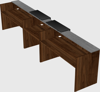 Long reception desk