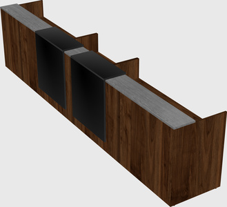 Long reception desk