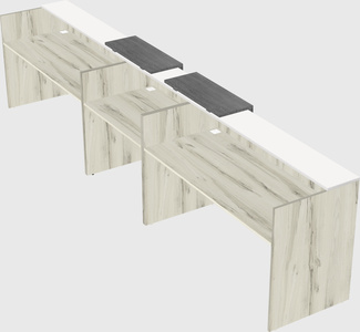 Long reception desk