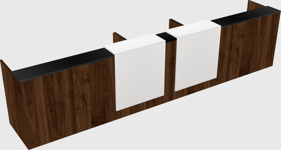 Long reception desk