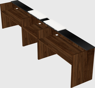 Long reception desk