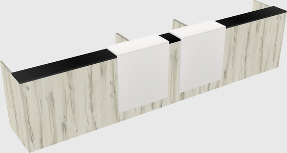 Long reception desk