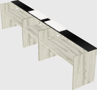Long reception desk