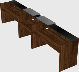 Long reception desk