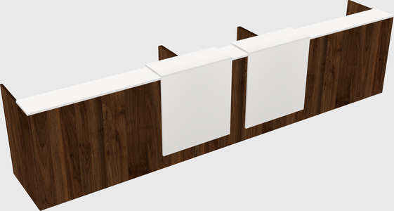 Long reception desk