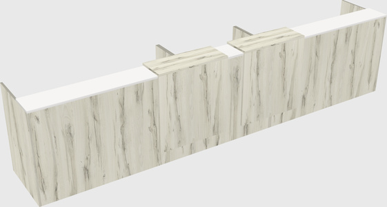 Long reception desk