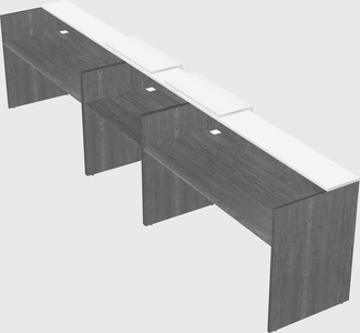 Long reception desk