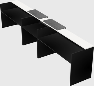 Long reception desk