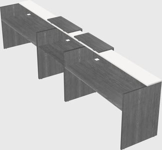 Long reception desk
