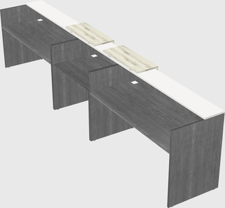 Long reception desk