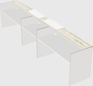 Long reception desk