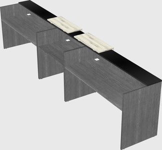 Long reception desk