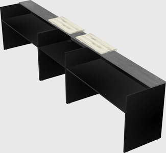 Long reception desk