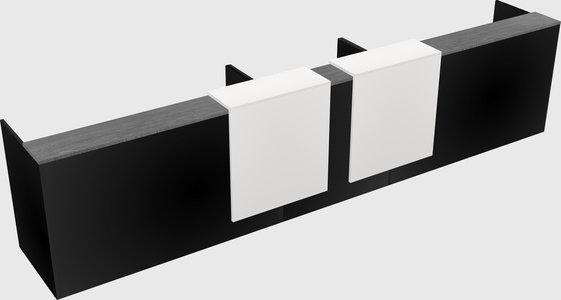 Long reception desk