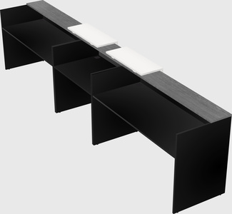 Long reception desk