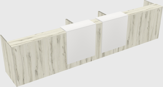 Long reception desk