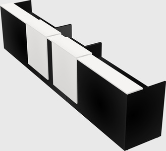Long reception desk