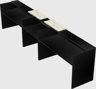 Long reception desk