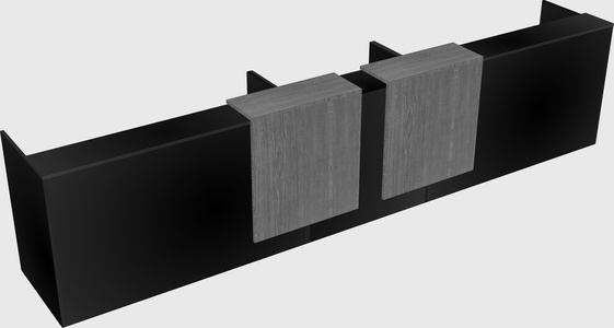 Long reception desk