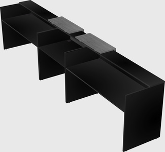 Long reception desk