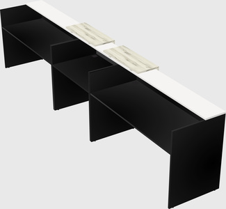 Long reception desk