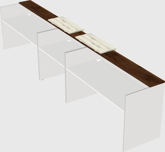 Long reception desk