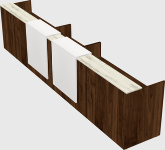 Long reception desk