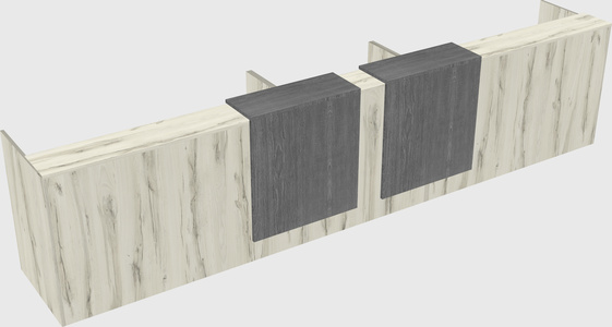 Long reception desk