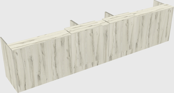 Long reception desk