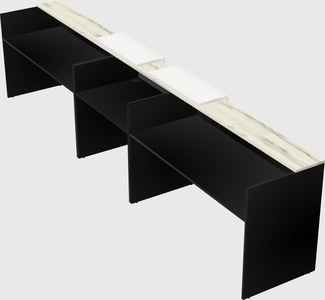 Long reception desk