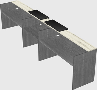 Long reception desk