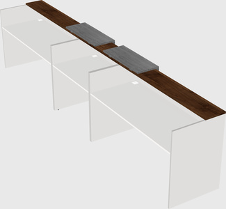 Long reception desk