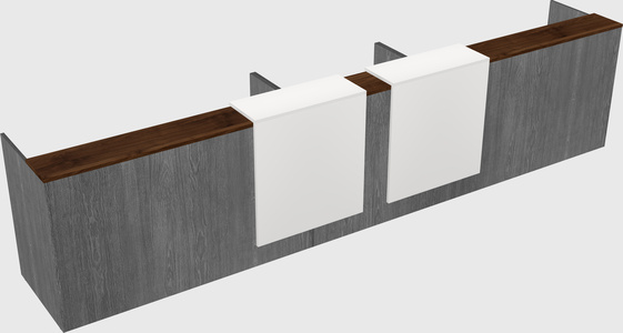 Long reception desk