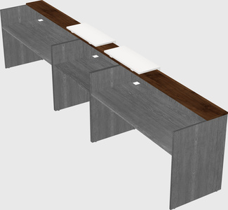 Long reception desk