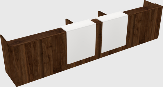 Long reception desk