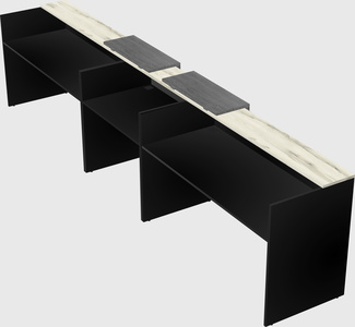 Long reception desk