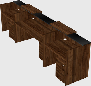 Long reception desk