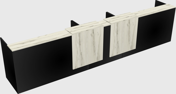 Long reception desk