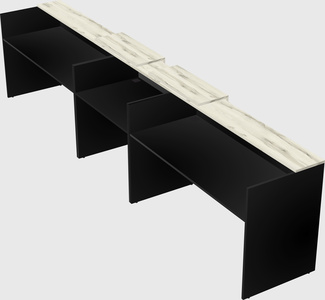 Long reception desk