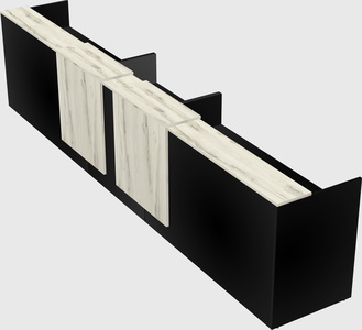 Long reception desk