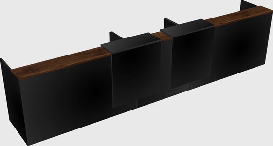 Long reception desk