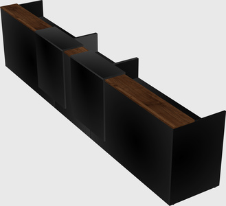 Long reception desk