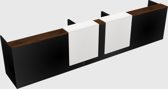 Long reception desk