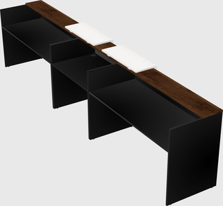 Long reception desk