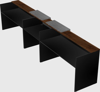 Long reception desk