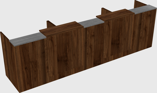 Long reception desk